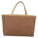 BURBERRY Blue Label Tote Bag Canvas Beige Silver Auth bs28008-2