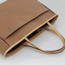 BURBERRY Blue Label Tote Bag Canvas Beige Silver Auth bs28008-6