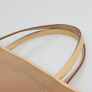 BURBERRY Blue Label Tote Bag Canvas Beige Silver Auth bs28008-8