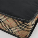 BURBERRY Tote Bag Nylon Black Silver Auth bs28010-9