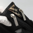 BURBERRY Tote Bag Nylon Black Silver Auth bs28010-10