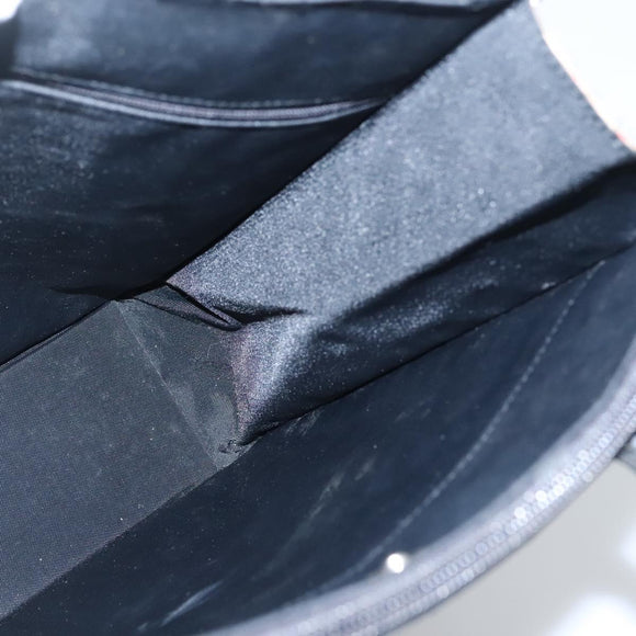 BURBERRY Tote Bag Nylon Black Silver Auth bs28010