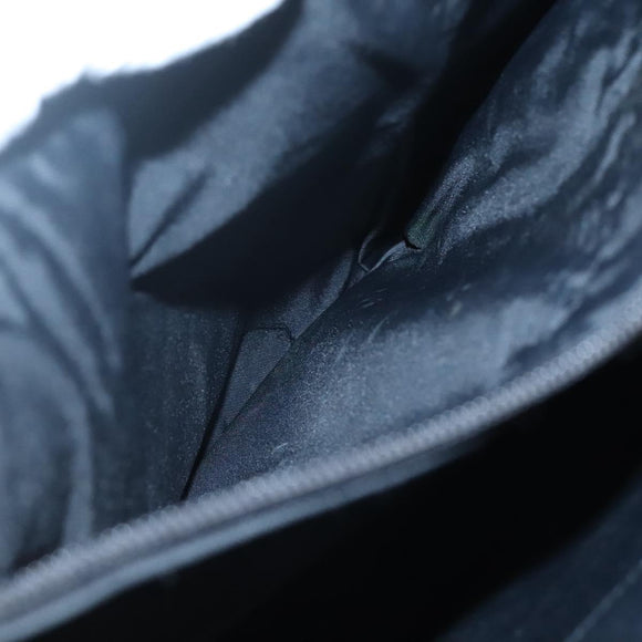 BURBERRY Tote Bag Nylon Black Silver Auth bs28010