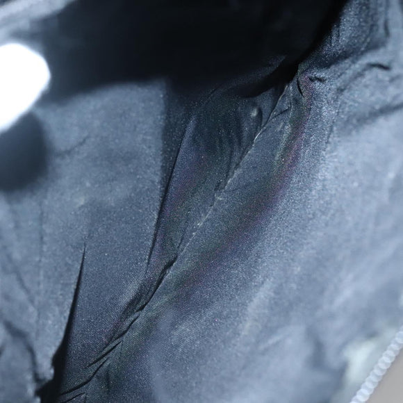 BURBERRY Tote Bag Nylon Black Silver Auth bs28010