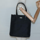BURBERRY Tote Bag Nylon Black Silver Auth bs28010-23