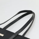BURBERRY Tote Bag Nylon Black Silver Auth bs28010-8