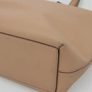 BURBERRY Tote Bag Leather Beige Gold Auth bs28011-15