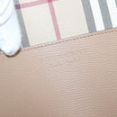 BURBERRY Tote Bag Leather Beige Gold Auth bs28011-19