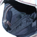 BURBERRY Nova Check Shoulder Bag Nylon Beige Silver Auth bs28012-11