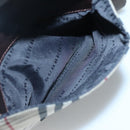 BURBERRY Nova Check Shoulder Bag Nylon Beige Silver Auth bs28012-12