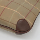 Burberrys Nova Check Tote Bag Canvas Beige Gold Auth bs28014-15