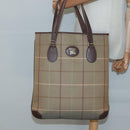 Burberrys Nova Check Tote Bag Canvas Beige Gold Auth bs28014-19