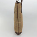 Burberrys Nova Check Tote Bag Canvas Beige Gold Auth bs28014-3