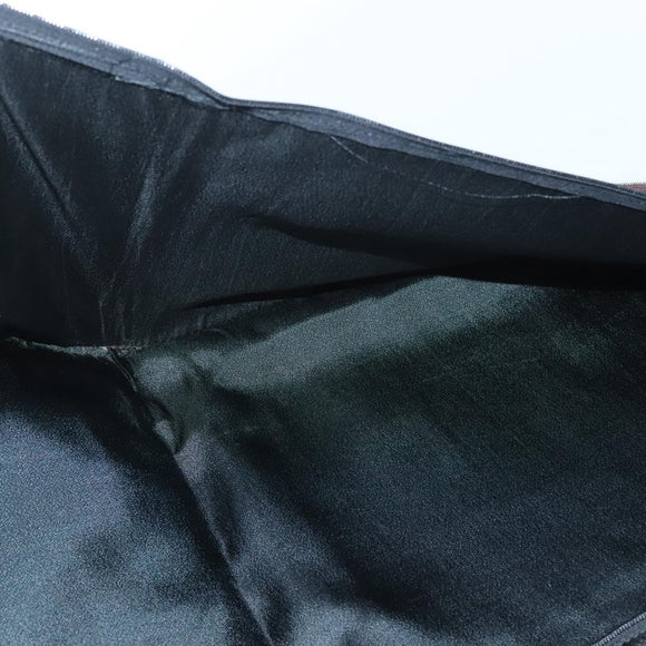 Burberrys Nova Check Garment Cover Canvas Leather Beige Gold Auth bs28016