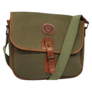 Burberrys Shoulder Bag Canvas Khaki Auth bs28018-1