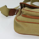 Burberrys Shoulder Bag Canvas Beige Auth bs28019-9