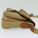 Burberrys Shoulder Bag Canvas Beige Auth bs28019-4