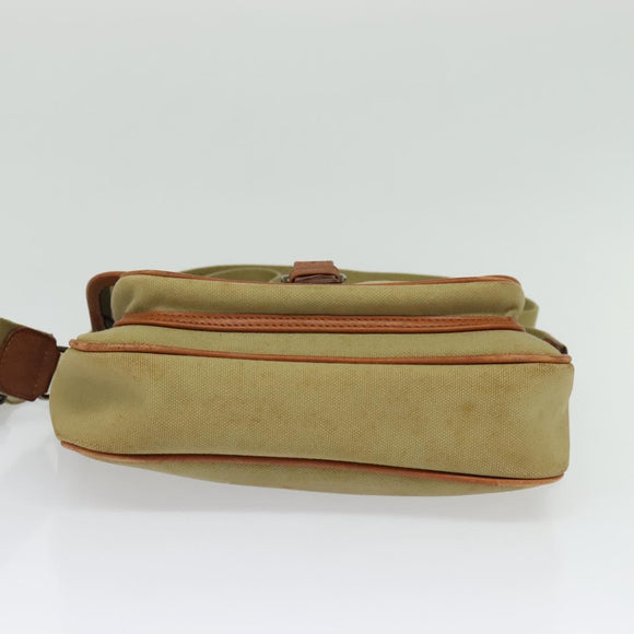Burberrys Shoulder Bag Canvas Beige Auth bs28019