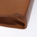 Burberrys Shoulder Bag Leather Brown Gold Auth bs28020-16