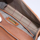 Burberrys Shoulder Bag Leather Brown Gold Auth bs28020-11