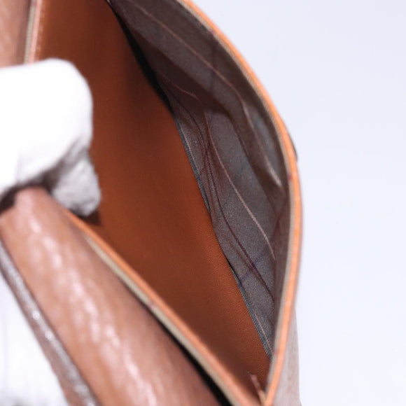 Burberrys Shoulder Bag Leather Brown Gold Auth bs28020