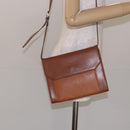 Burberrys Shoulder Bag Leather Brown Gold Auth bs28020-22