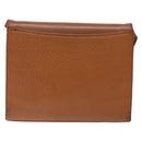 Burberrys Shoulder Bag Leather Brown Gold Auth bs28020-2