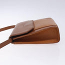 Burberrys Shoulder Bag Leather Brown Gold Auth bs28020-4