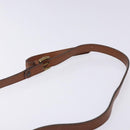 Burberrys Shoulder Bag Leather Brown Gold Auth bs28020-8