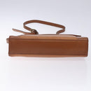 Burberrys Shoulder Bag Leather Brown Gold Auth bs28020-5