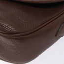 Burberrys Shoulder Bag Leather Brown Gold Auth bs28021-9