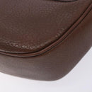 Burberrys Shoulder Bag Leather Brown Gold Auth bs28021-15