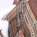 Burberrys Shoulder Bag Leather Brown Gold Auth bs28021-19