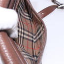 Burberrys Shoulder Bag Leather Brown Gold Auth bs28021-12