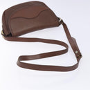 Burberrys Shoulder Bag Leather Brown Gold Auth bs28021-7