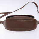 Burberrys Shoulder Bag Leather Brown Gold Auth bs28021-5
