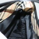 Burberrys Nova Check Blue Label Shoulder Bag Canvas Beige Silver Auth bs28026-18