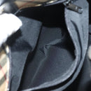 Burberrys Nova Check Blue Label Shoulder Bag Canvas Beige Silver Auth bs28026-12