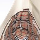 Burberrys Shoulder Bag Leather Cream Gold Auth bs28027-19