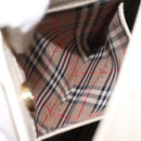 Burberrys Shoulder Bag Leather Cream Gold Auth bs28027-12