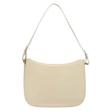 Burberrys Shoulder Bag Leather Cream Gold Auth bs28027 - 0