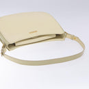 Burberrys Shoulder Bag Leather Cream Gold Auth bs28027-7