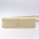 Burberrys Shoulder Bag Leather Cream Gold Auth bs28027-5