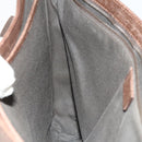 BVLGARI Shoulder Bag Leather Brown Silver Auth bs28028-20