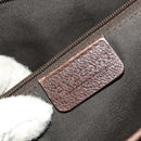 BVLGARI Shoulder Bag Leather Brown Silver Auth bs28028-22