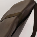 BVLGARI Shoulder Bag Leather Brown Silver Auth bs28028-6