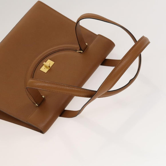 BALLY Tote Bag Leather 2Set Black Brown Auth bs28036