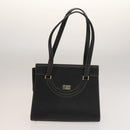BALLY Tote Bag Leather 2Set Black Brown Auth bs28036-2