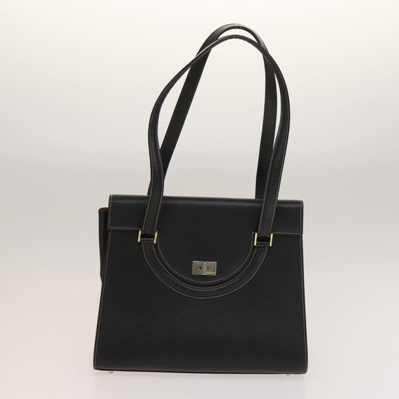 BALLY Tote Bag Leather 2Set Black Brown Auth bs28036