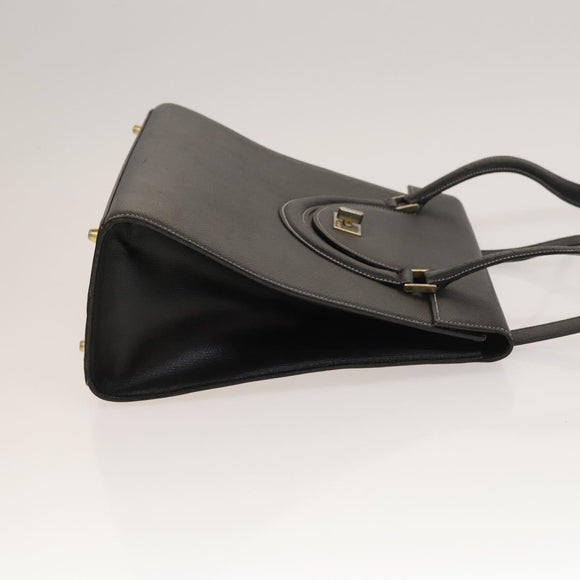 BALLY Tote Bag Leather 2Set Black Brown Auth bs28036